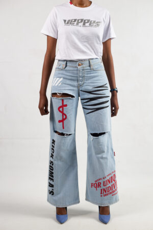 V-77 WIDE LEG GRAFFITTI