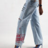 V-77 WIDE LEG GRAFFITTI