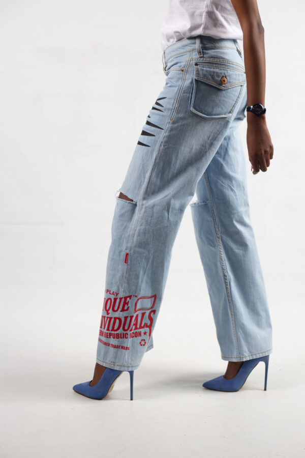 V-77 WIDE LEG GRAFFITTI